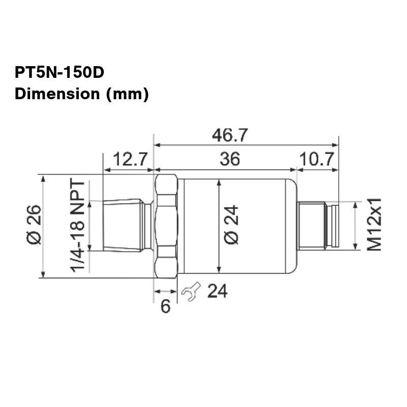 TRYCKTRANSMITTER ALCO PT5N-150D