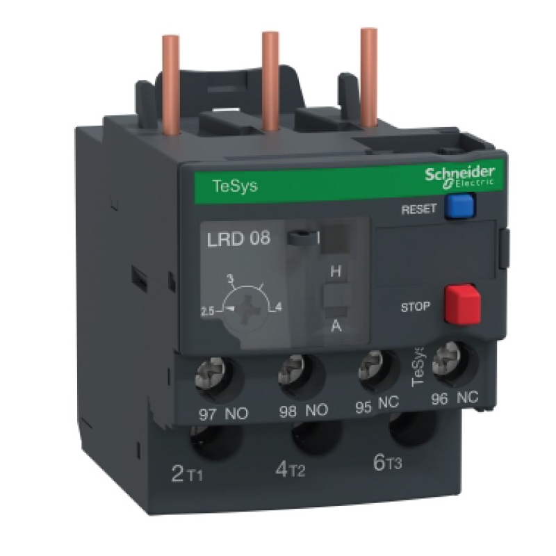 ÖVERSTRÖMSRELÄ 5,5-8A LRD12 TeSys LR